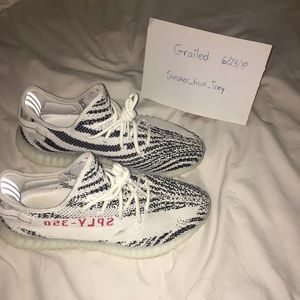 Authentic Yeezy 350 V2 Zeebra’s  (Worn Once)